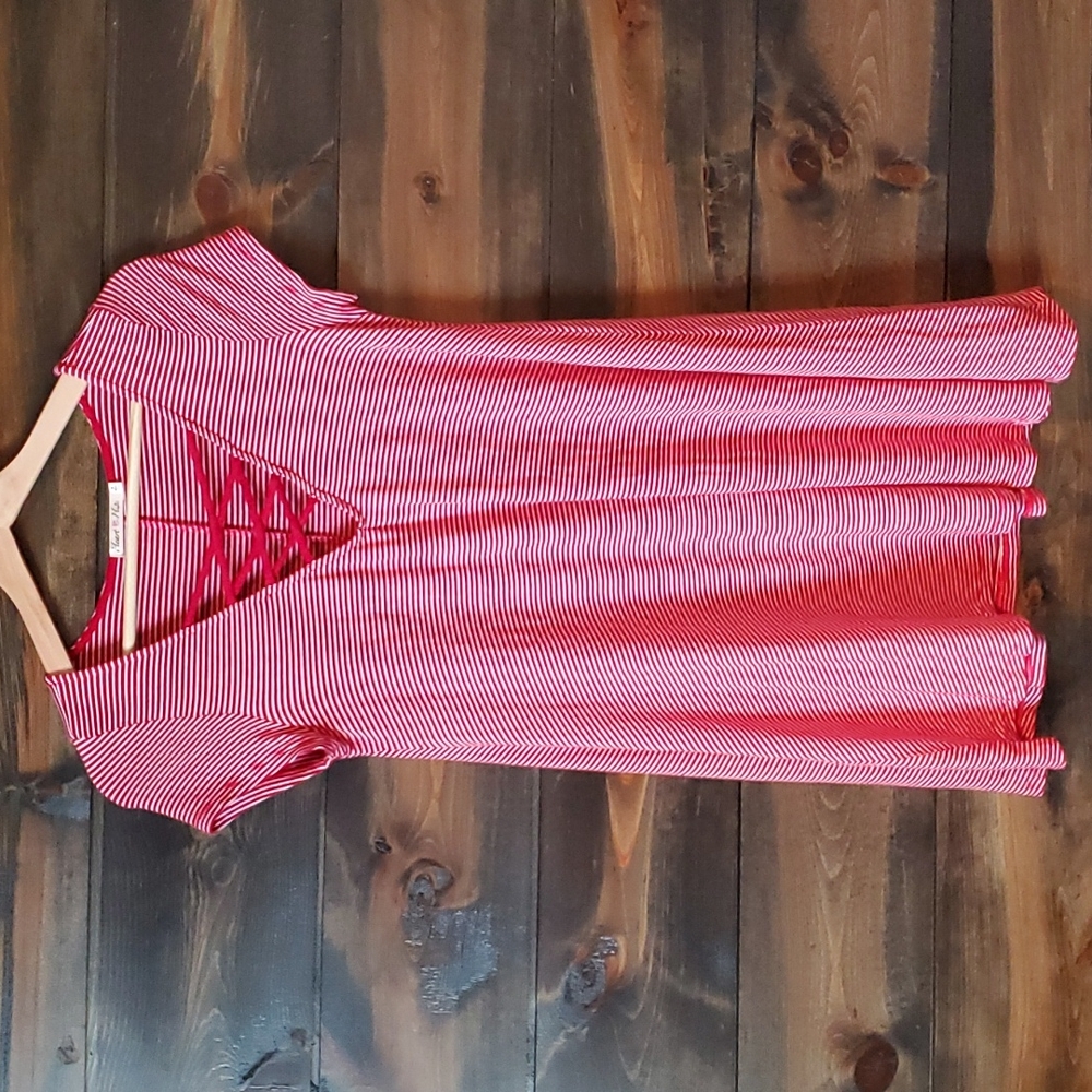 Red Striped Dress